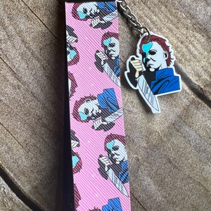 Llavero de Michael Myers, llavero de Halloween, pulsera