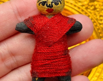 Voodoo Bodyguard LP Pen Wat Bang Phra Black Hoon Payon Charm Talisman Famous Thai Buddha Amulet #aa4800