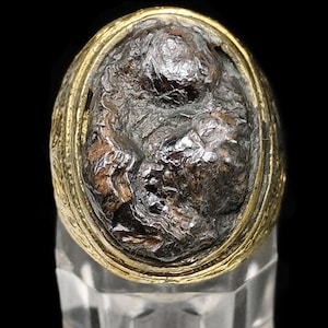 Beautiful Leklai Umklum Stone Charm Sacred Talisman Protection Famous Thai Amulet Brass Ring Size 11 US 65 #aa3993