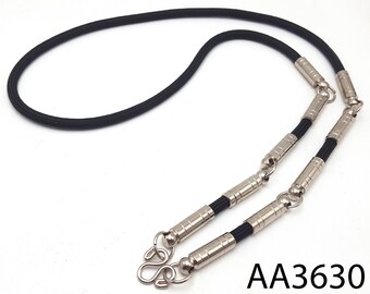 26" Necklace 5 Hook Rope Black For Hang Pendant Takrut Thai Buddha Amulet #aa3630 R11