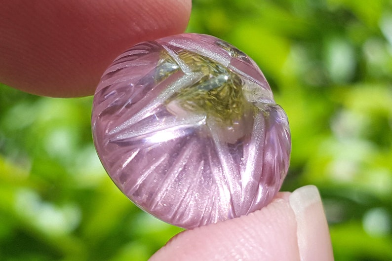 Mystic Pink LOTUS Energy Naga Eye Gem Crystal Thai Amulet - Etsy