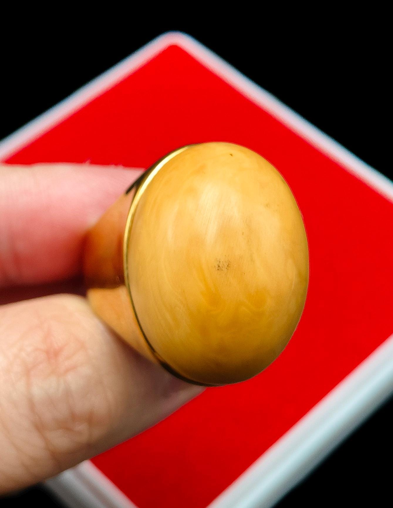 18k Gold Plated Pra Tath Sam Roi Yod Sarira Relics Sam Roi Yod Charm Protect Holy Collection Ring 10.5 US Amulet #aa4581