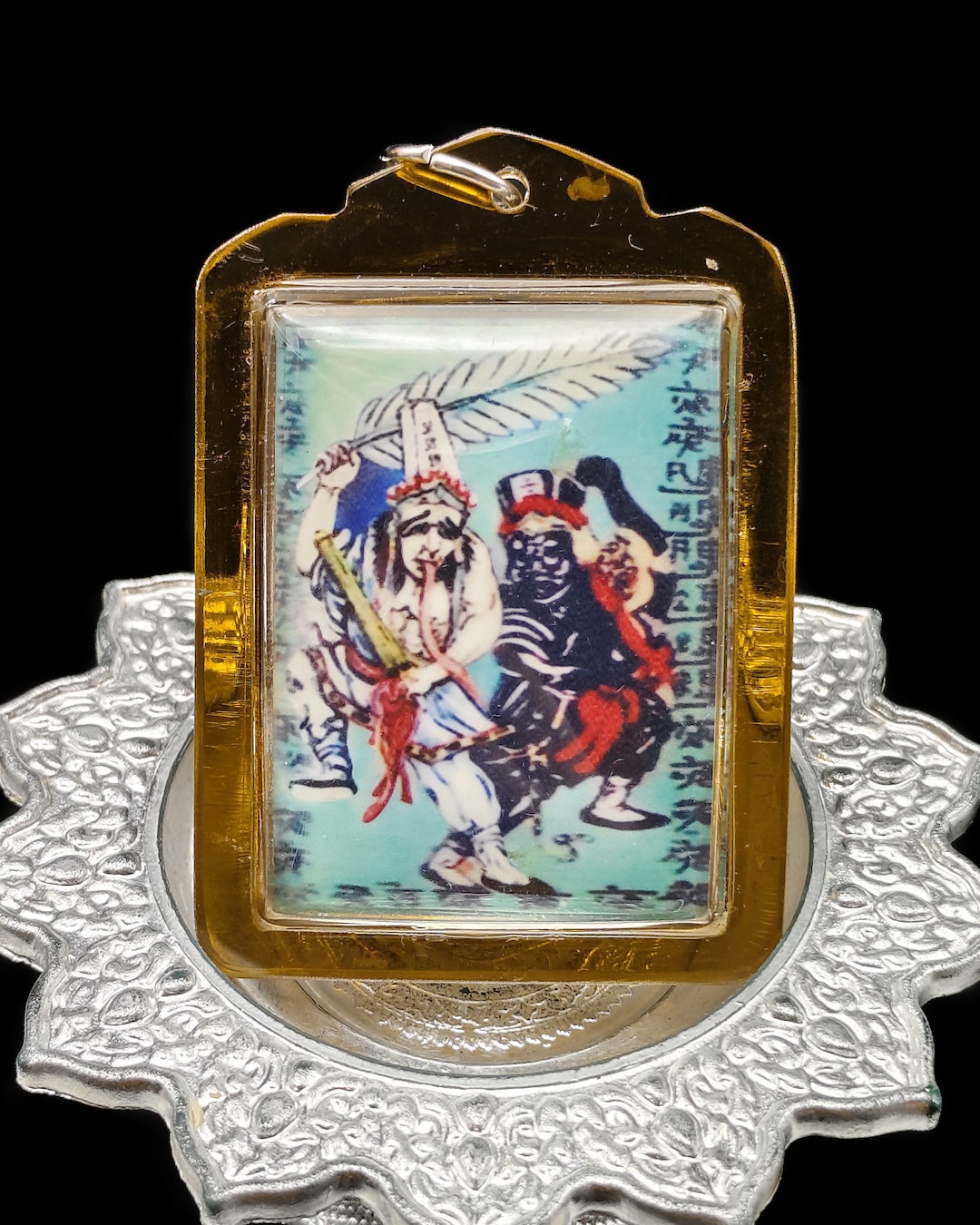Cased Chinese Gods Heibai Wuchang Dice Charm Talisman Fortune Rich cased-chinese-gods-heibai-wuchang-dice-charm-talisman-fortune-rich