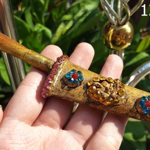 Holy Gems Knife Meed Mor Ghost Protection Amulet Wat Phra Kaew Temple #12384c