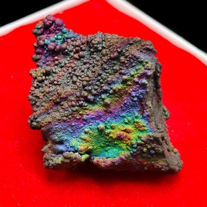 Growing iridescent Kod Leklai Ngok Mineral Charm Protect Wealth Lucky Talisman Famous Thai Buddha Amulet #aa4829