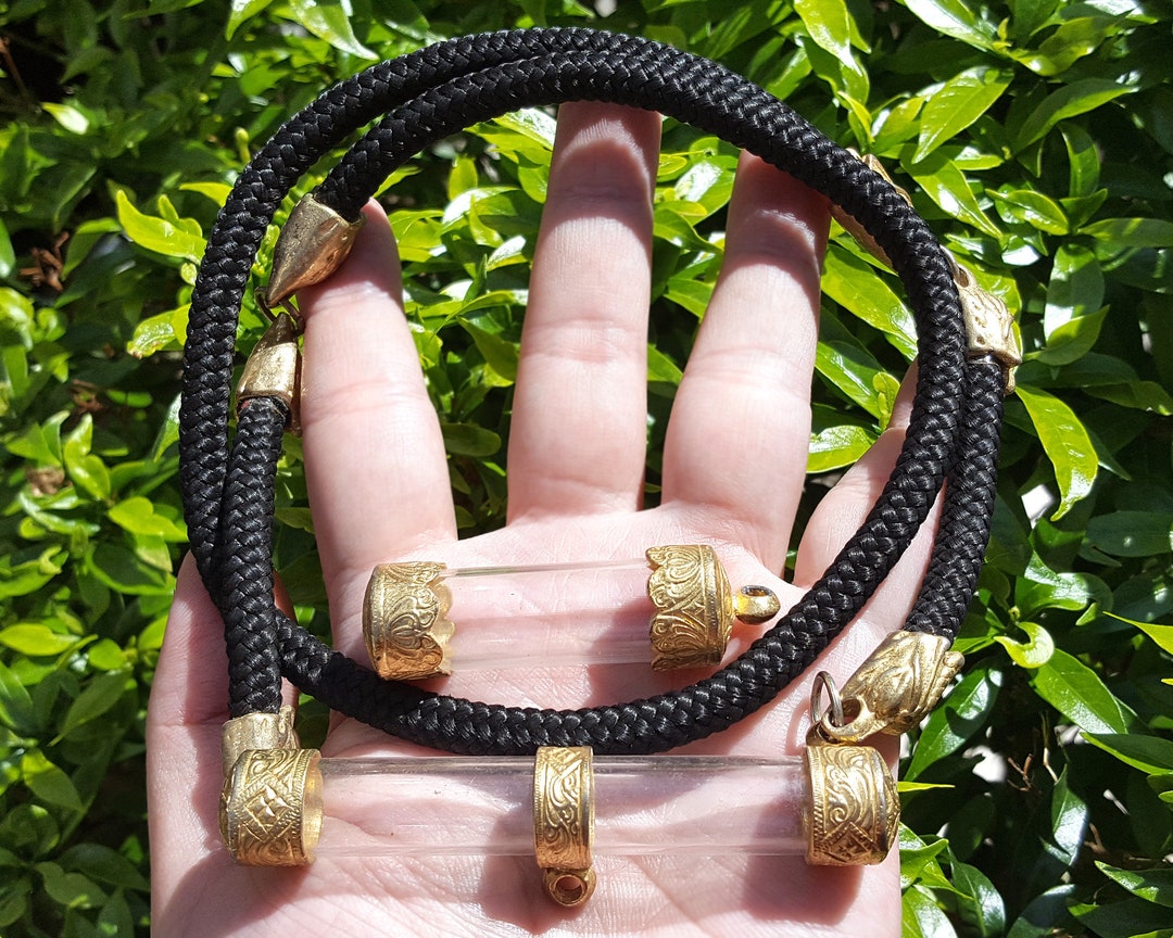 Talisman Rope Black Rope Necklace for Hang Takrut Pendant Talisman Charm Thai Amulet ...