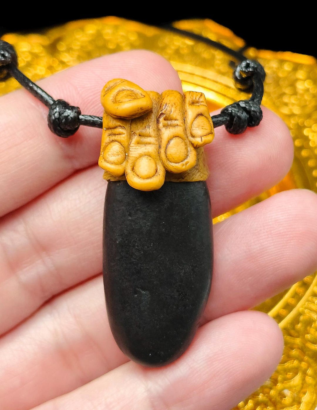 Talisman Rope Holy Leklai Stone Charm Wealth Lucky Talisman Rope Necklace Pendant ...