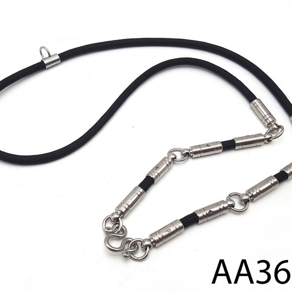 26" Necklace 6 Hook Stainless Steel Rope Hook For Hang Pendant Takrut TRUE STEEL.No Rust Talisman  Thai Amulet #aa3631