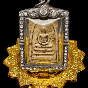 Cased Phra Somdej LP Toh Wat Rakang Magic Charm Protect Talisman Pendant Famous Thai Buddha Amulet #aa3959