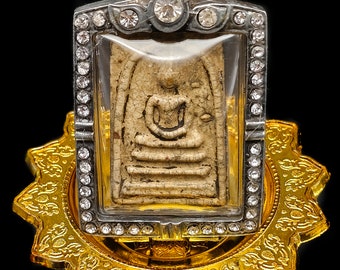 Cased Phra Somdej LP Toh Wat Rakang Magic Charm Protect Talisman Pendant Famous Thai Buddha Amulet #aa3959
