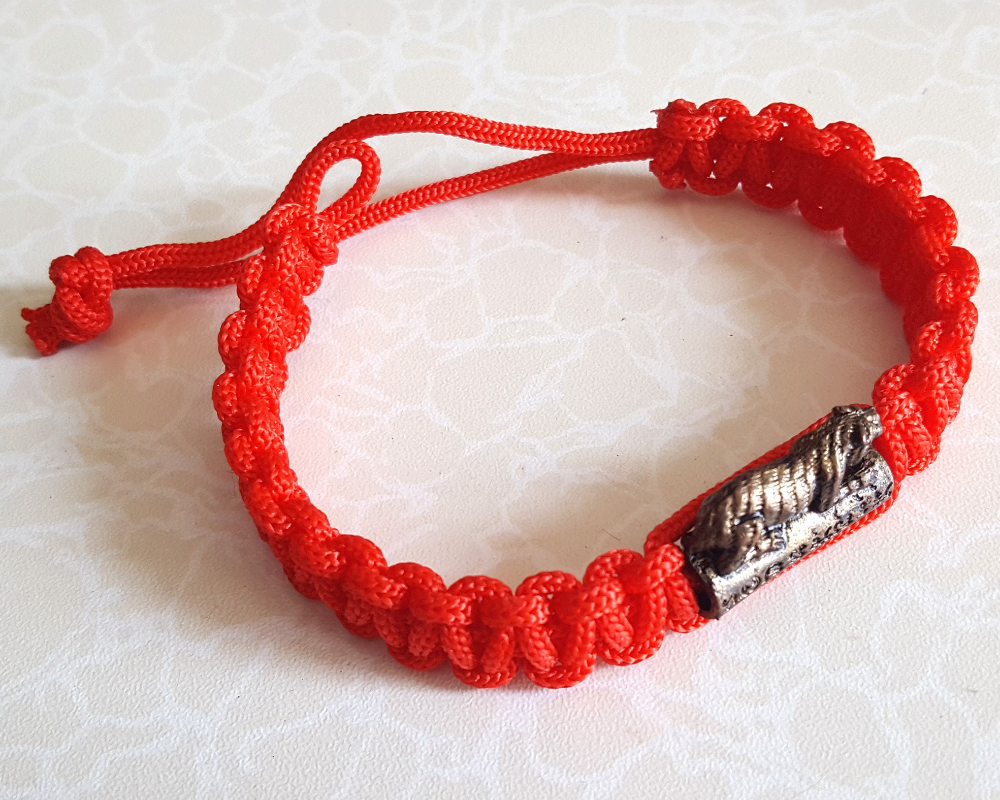 Talisman Rope Holy Red Rope LP Pern Wat Bang Phra Magic Charm Protection Talisman ...