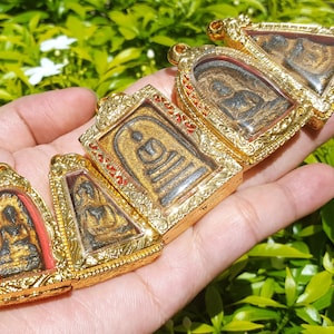 Phra Somdej Benjapakee LP Toh Wat Rakang Charm Protection Talisman Pendant Thai Buddha Amulet #3687