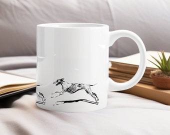 Running Whippet Mug, Whippet  Birthday Day Gift Ideas, Whippet Owner Gifts, Whippet Parent Gifts, Sighthound, Greyhound,