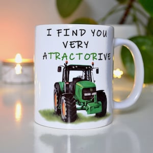 Personalised Funny Tractor Mug Anniversary Present, Boyfriend Tractor Birthday Present, Funny Tractor Birthday, Tractor, Husband tractor