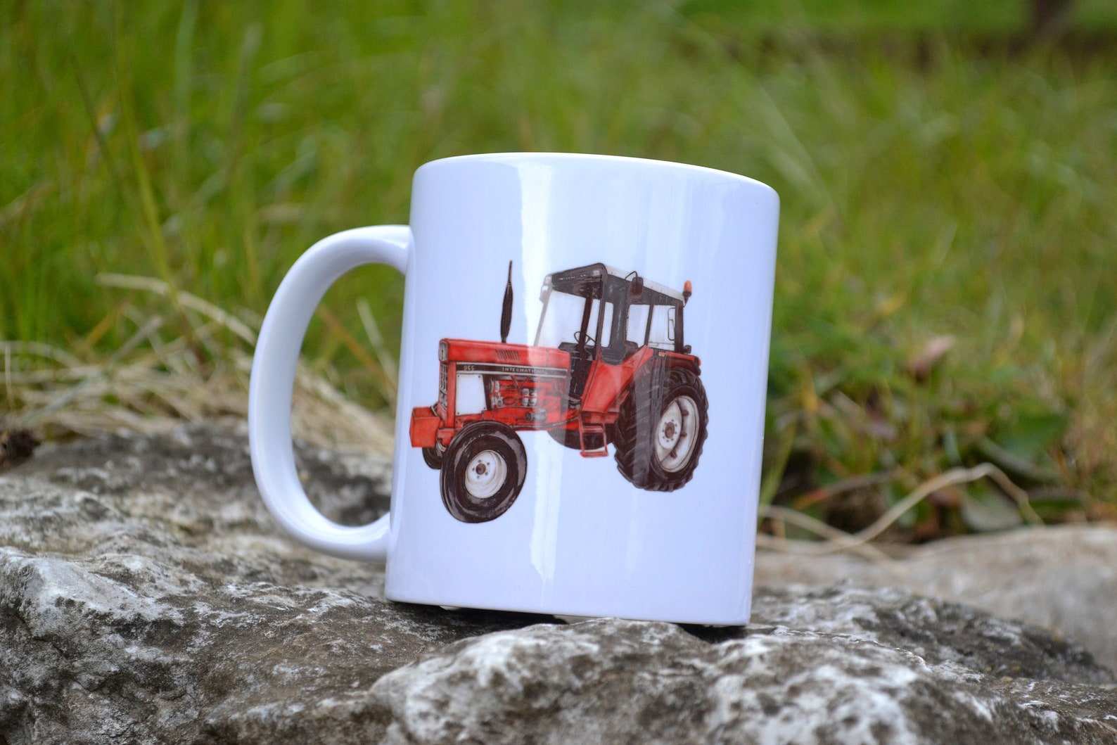 Red Tractor Personalised Mug Fathers Day Tractor Gifts Etsy