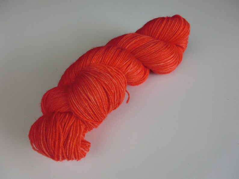 100g Sturdy Socks Yarn Bright Orange