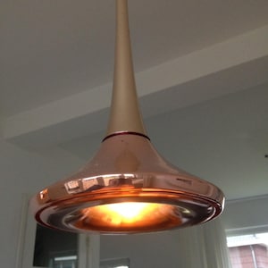 suspension cuivre bronze design lampe lumière unique