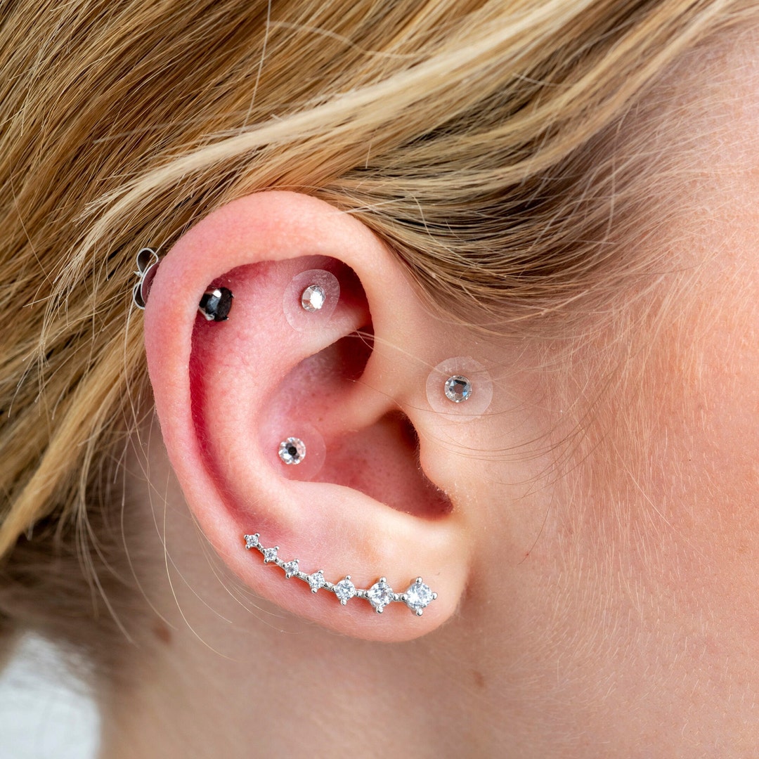 Crystal Ear Seeds, Chart and Ear Map for Cravings, Appetite Control