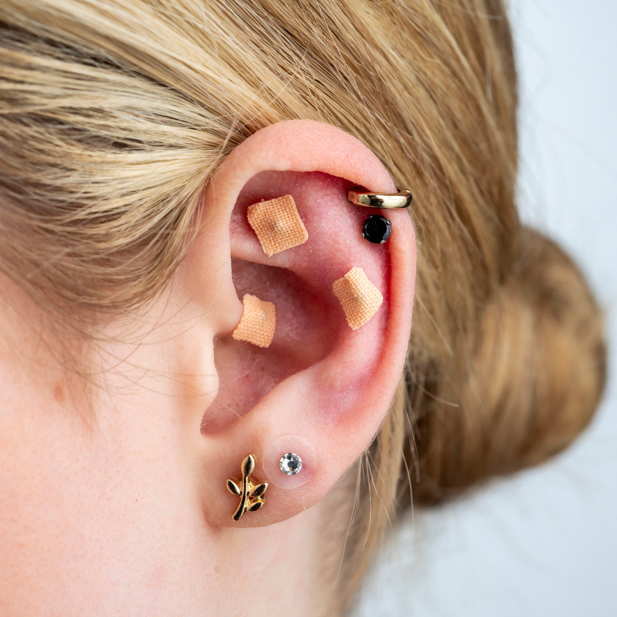 Acupressure Ear Seed Kit 20 Gold Plated & 60 Natural Ear Seeds