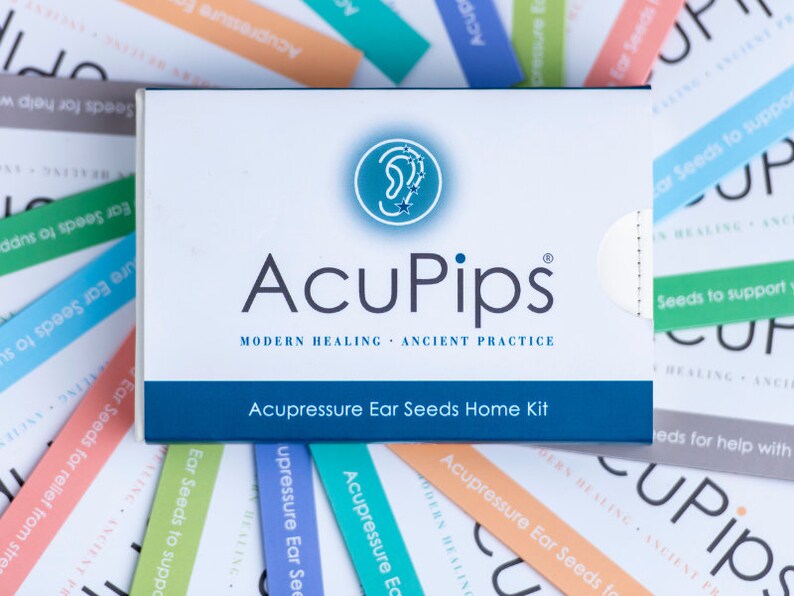 MENOPAUSE Acupressure Ear Seed Kit. 20 Gold Plated & 60 Natural Ear