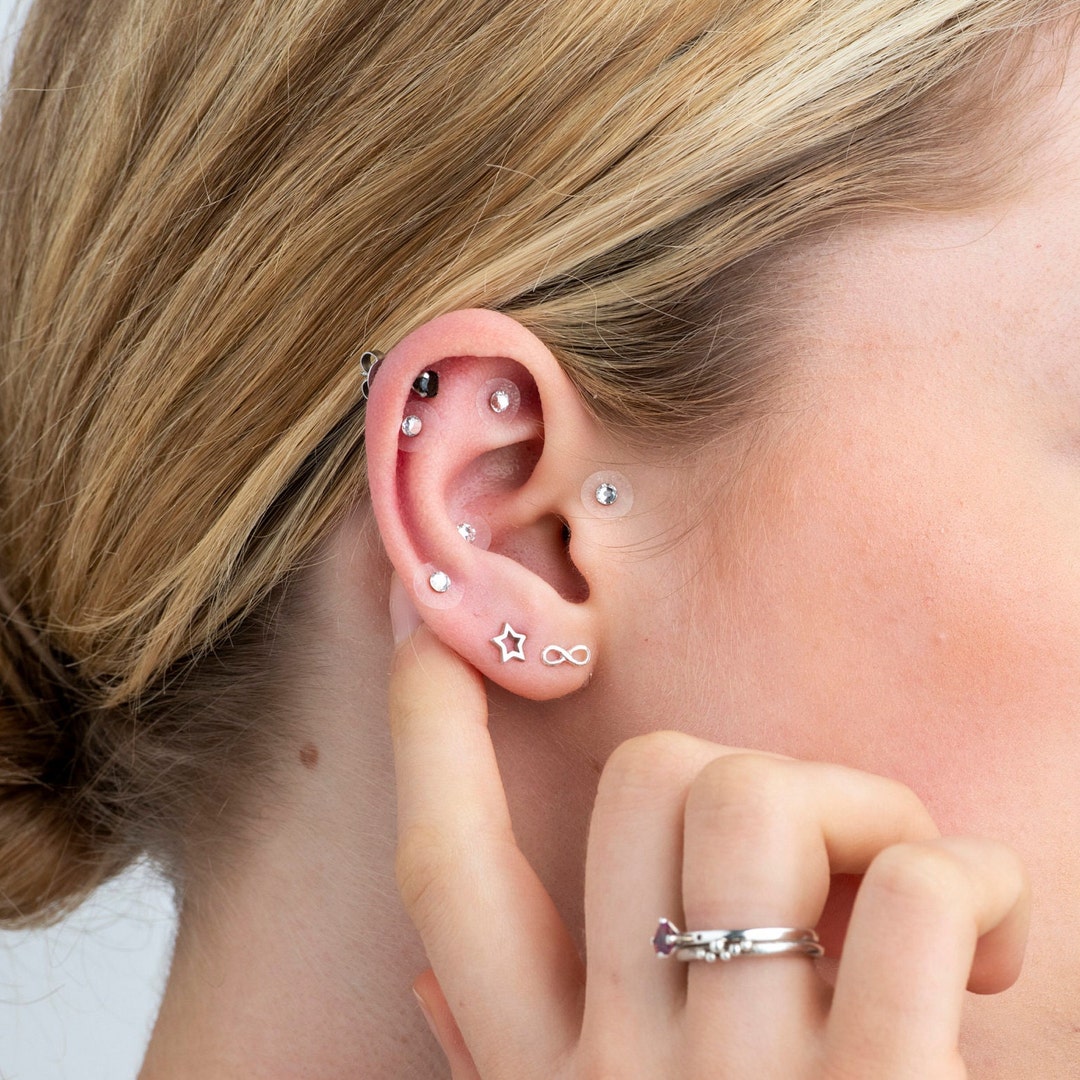 Crystal Ear Seeds and Chart for Migraines and Head Pain. Etsy