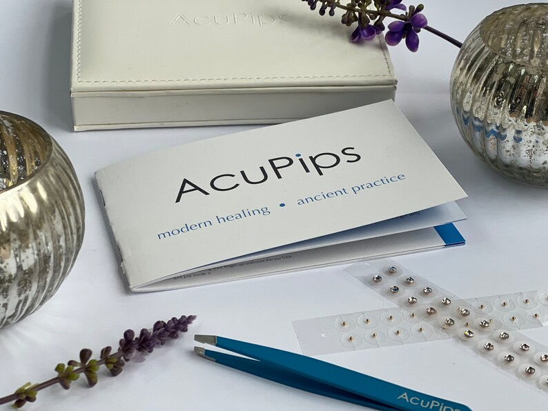 MENOPAUSE Acupressure Ear Seed Kit. 20 Crystal & 60 Natural Ear Seeds