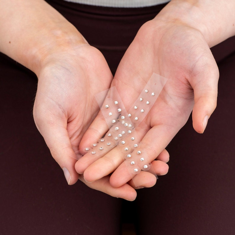 Crystal Ear Seeds and Chart for Sleep & Insomnia. Acupressure Helps