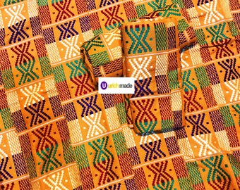  African Kente Print #1-2 Yards Kente Fabric 72 X 46