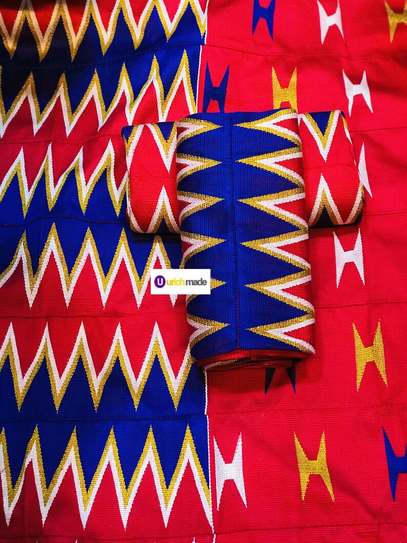 Authentic Kente 6 Yards Genuine Ghana Handwoven Kente Fabric Etsy