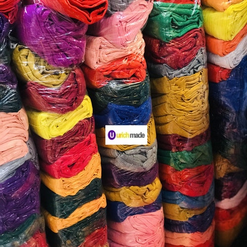 Traditional Plain kente Fabric and Kente Cloth from shops Ghana Bonwire