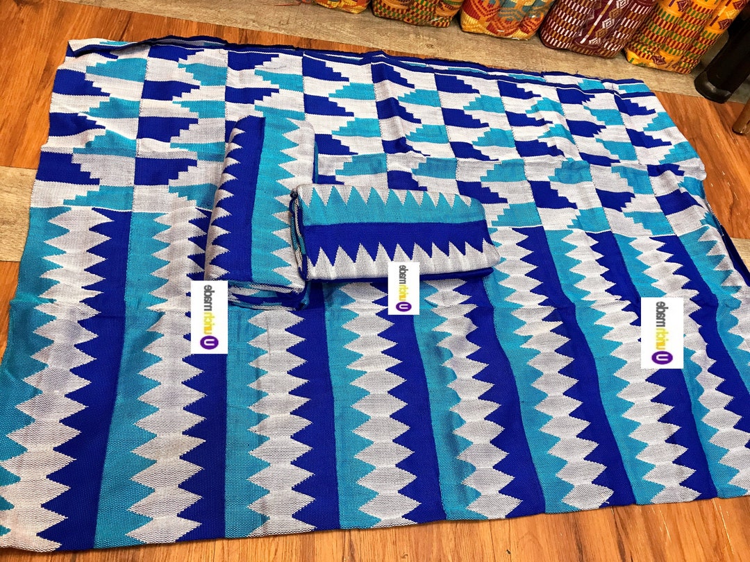 Authentic Kente 6 Yards Genuine Ghana Handwoven Kente Fabric and Kente