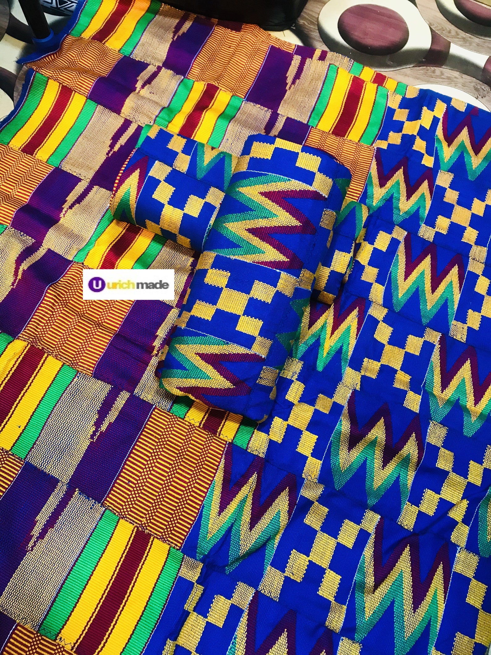 Authentic Kente 6 & 12 Yards Genuine Ghana Handwoven Kente Etsy