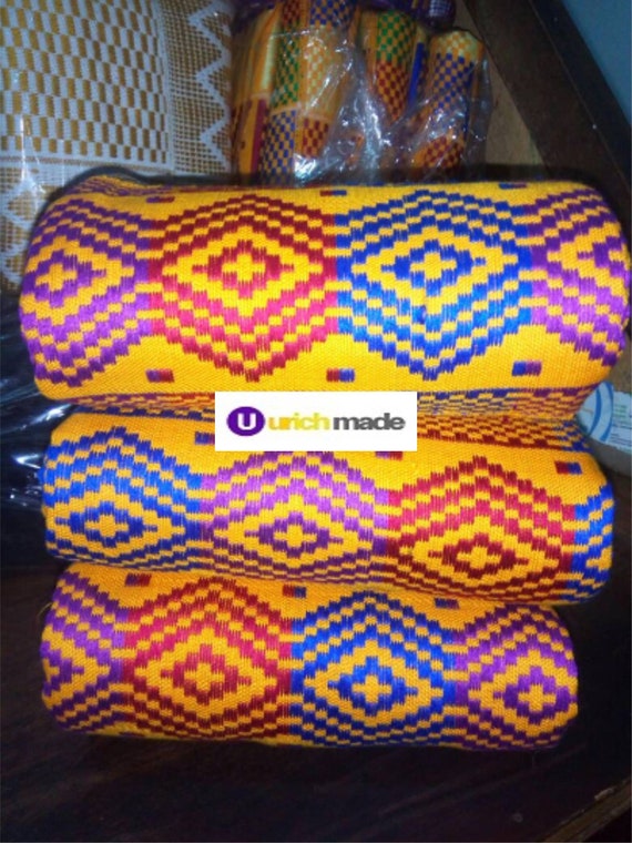 Royal Authentic Obama Kente Fabric and Kente Cloth From Ghana. 