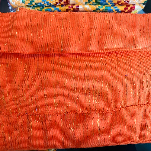 Traditional Plain kente Fabric and Kente Cloth from shops Ghana Bonwire