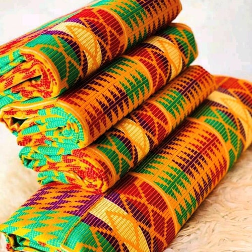 Royal Kente Fabric & Kente Cloth 6 and 12 Yards From Ghana Etsy