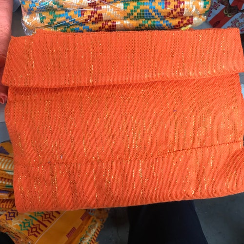 Traditional Plain kente Fabric and Kente Cloth from shops Ghana Bonwire