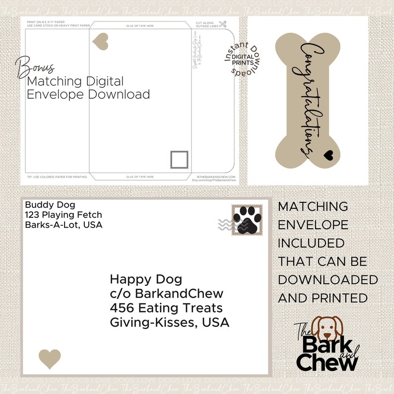 Congratulations | Dog Card | New Dog | New Puppy | Happy Gotcha Day ...