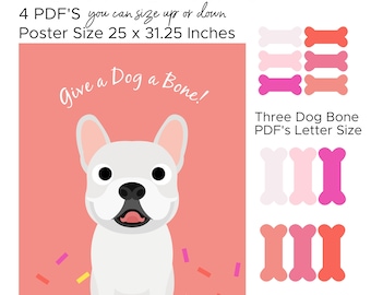 Give A Dog A Bone | Dog Party Game | Dogs | French Bull Dog | Gotcha Day Party | Dog Birthday | Dog Reveal | Birthday Party | TheBarkandChew