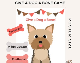 Give A Dog A Bone Game | Dog Party Game | Dog Birthday Party | Dogs | Puppy | Dog Birthday | Gotcha Day | Birthday Party | TheBarkandChew