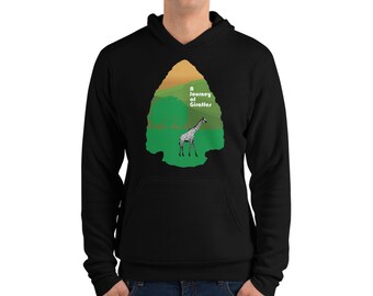 A Journey of Giraffes Arrowhead Unisex Hoodie