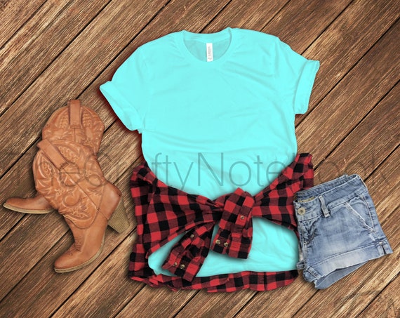 Instant Download Bellacanvas Teal 3001 Unisex Jersey T-Shirt