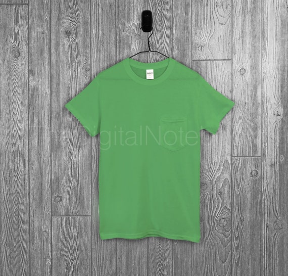 Instant Download Gildan Irish Green G530 Unisex Pocket