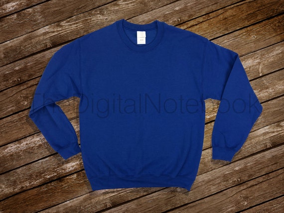 Download Instant Download Blue Sweatshirt Mockup Blank Unisex Etsy