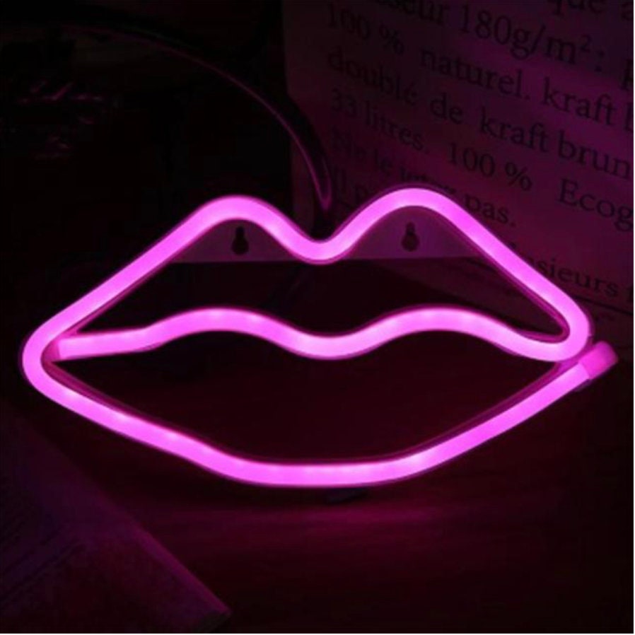 Lips LED Neon Lights Sign | Etsy