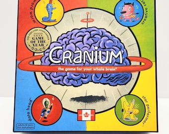 Cranium Board Game 1998, 2002 The Game For Your Whole Brain Game of the Year Outrageous fun for everyone Canadian Edition French and English