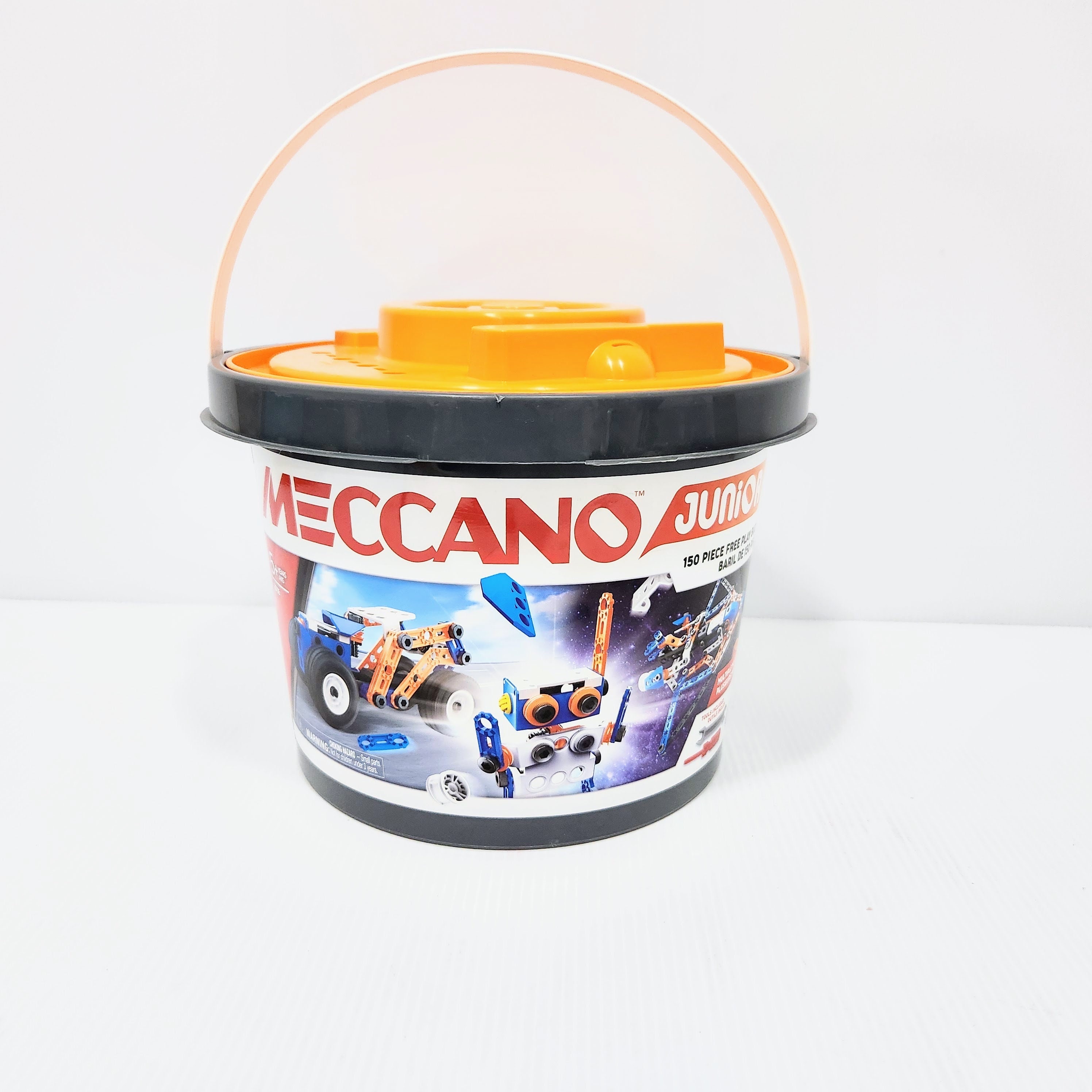 Meccano Junior Bucket Model Building Kit 150 Pieces New With
