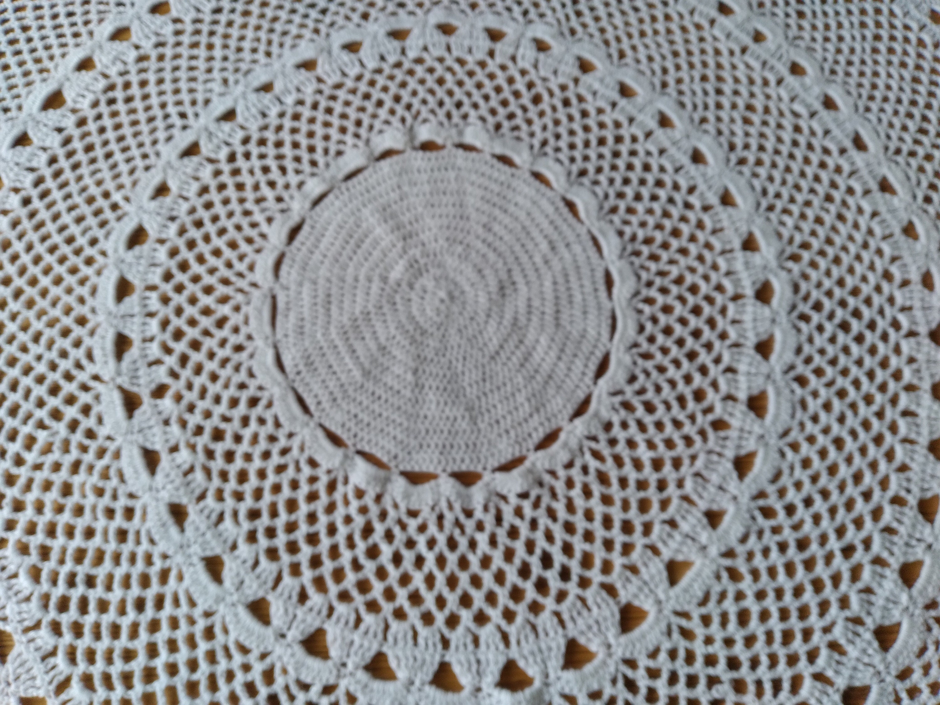 Crochet handmade round table topper 72 large wedding Etsy