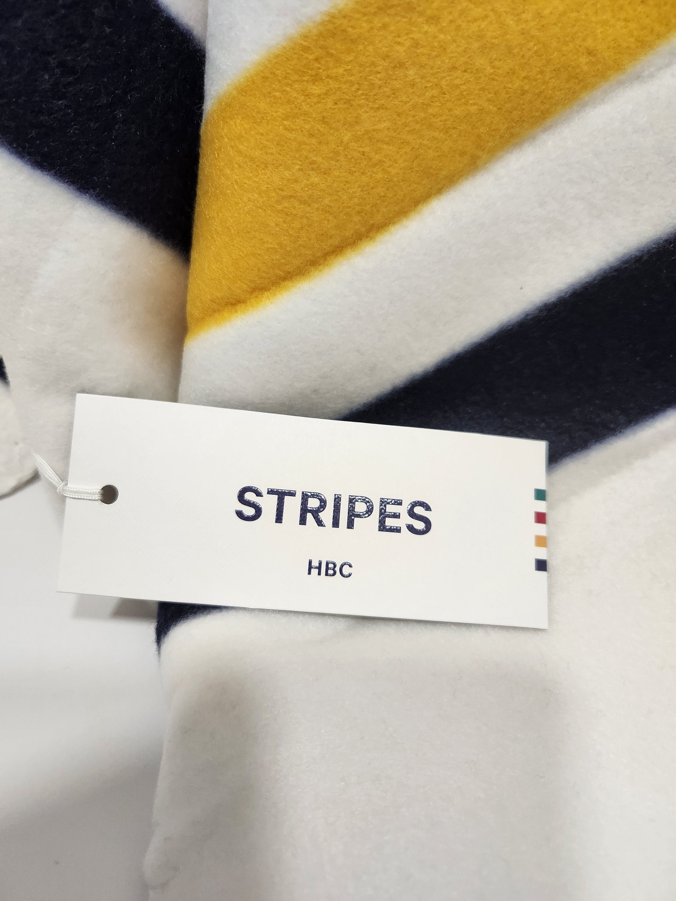 Hudson Bay Blanket HBC Stripes Fleece Throw Multi Stripe HBC Canada Gift Etsy UK