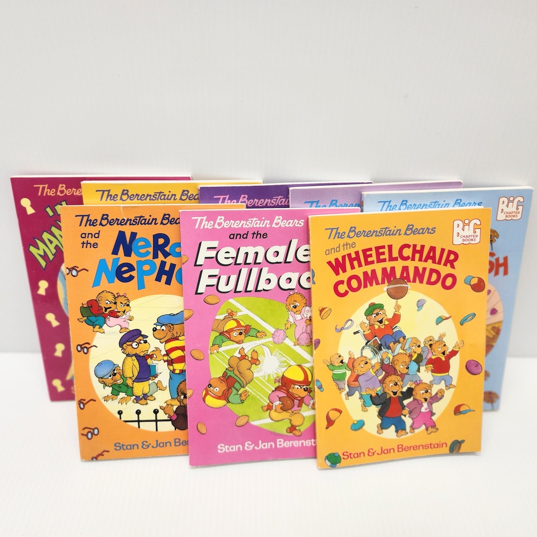 Vintage 1990's the Berenstain Bears Big Chapter Book Set of 8, Bear ...