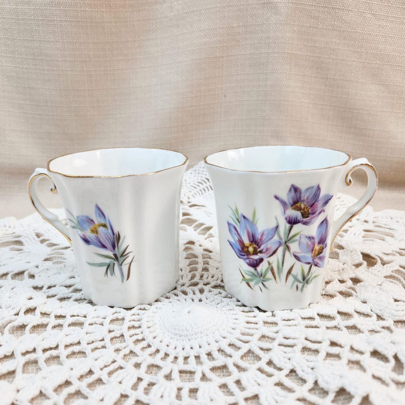 2 Manitoba Crocus mugs
